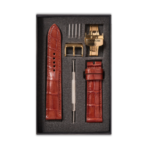 Dây Đồng Hồ Da Cá Sấu Movado Màu Nâu Đỏ MS03 – Chất Liệu Da Cá Sấu Cao Cấp Tương Thích Tất Cả Các Phiên Bản Đồng Hồ Movado