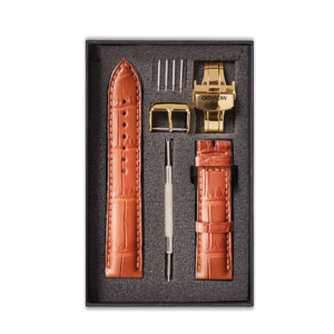 Dây Đồng Hồ Da Cá Sấu Movado Màu Vàng Cam MS04 – Chất Liệu Da Cá Sấu Cao Cấp Tương Thích Tất Cả Các Phiên Bản Đồng Hồ Movado